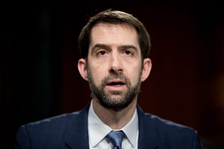 Sen. Tom Cotton, R-Ark., warned Thursday that Republicans are moving too quickly on their bill to repeal and replace Obamacare, and should start over. (AP Photo/Andrew Harnik)