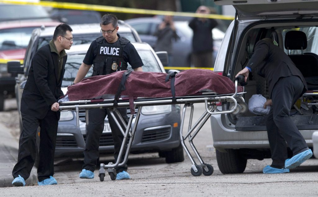 Police say 5 dead in Calgary stabbings