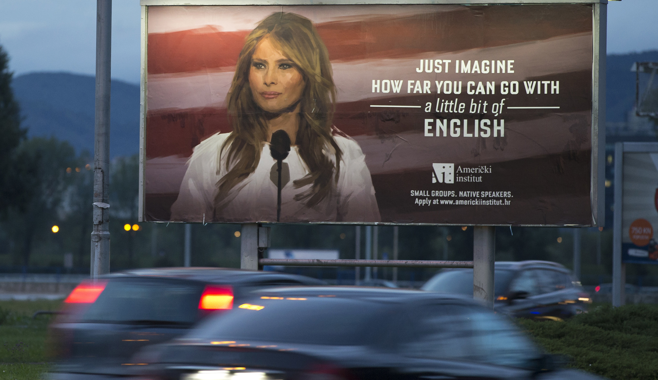 Melania Trump asks English-language school to take down billboards using photo of first lady