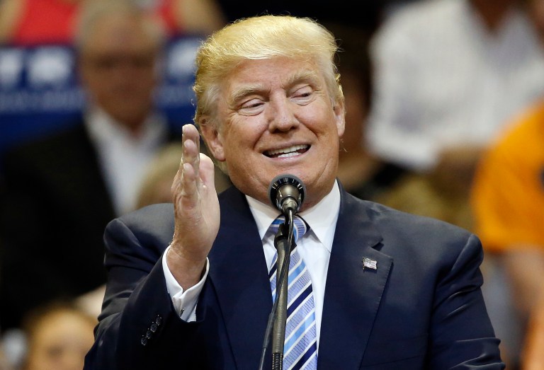 But in March, Trump said he'd consider allowing South Korea and Japan to develop their own nuclear warheads. (AP Photo/Brennan Linsley)