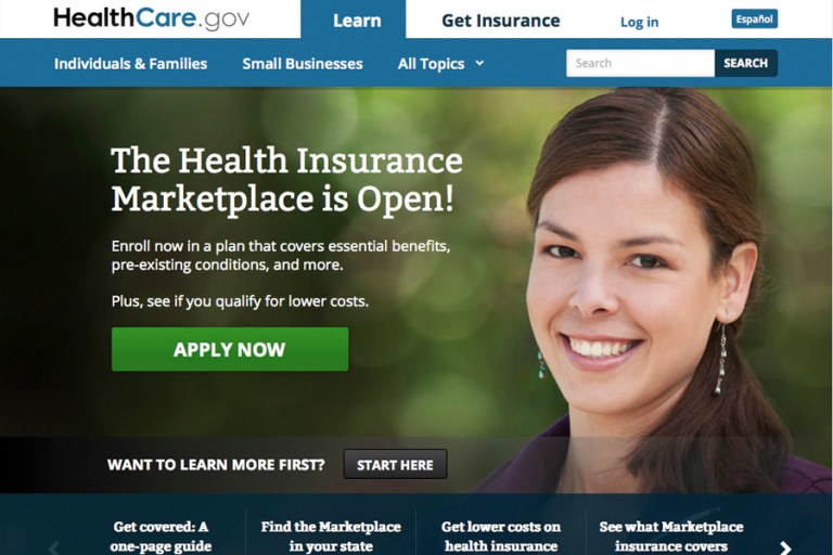 The healthcare.gov website is displayed. (AP/HealthCare.gov)