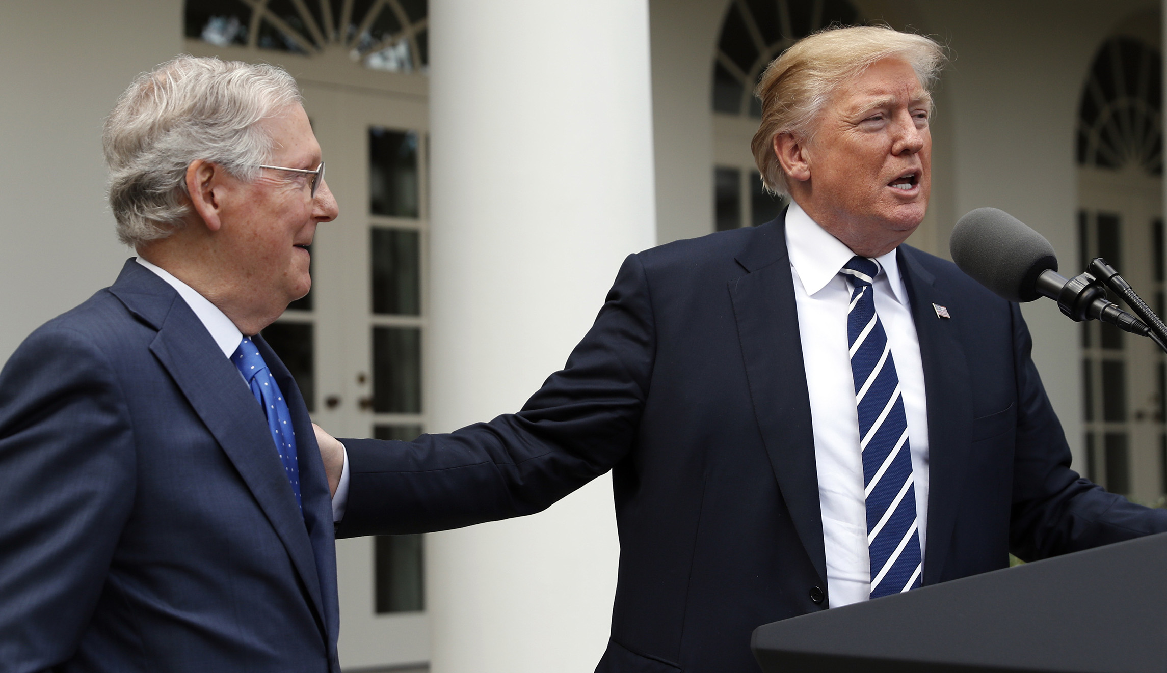 ‘McConnell loves our country’: Trump defends attacks on senator