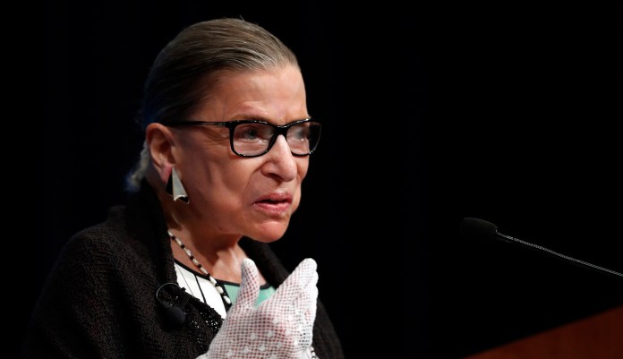 "There are so many things that might have been decisive," Ginsburg said. "But that was a major, major factor." (AP Photo/Carolyn Kaster)