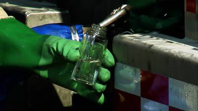 Algae-derived jet fuel is inspected at a Houston refinery. The Pentagon is investing millions of dollars in such alternative fuels. (Solazyme / July 25, 2011)
