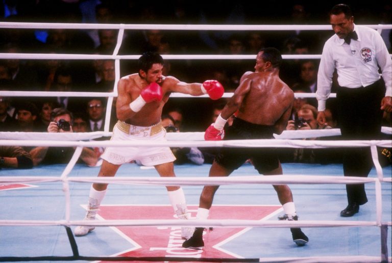 Holly Stein/Getty Images
Roberto Duran's three fights with Sugar Ray Leonard will be a major part of 