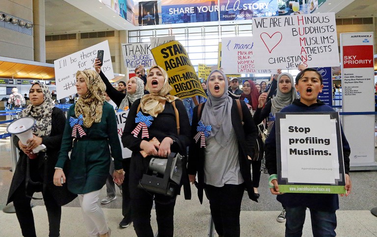 The executive order affects not just Muslims, but also certain Christian and minority groups. (AP Photo/Reed Saxon)