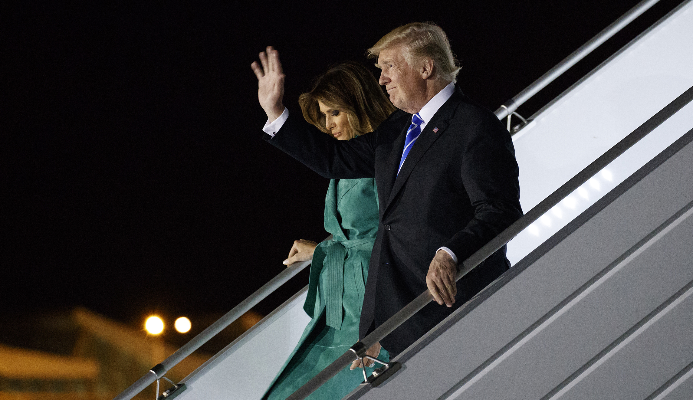 President Trump goes to Warsaw
