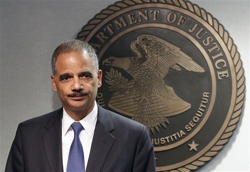 Attoney General Eric Holder speaks during  a news conference in New Orleans, Thursday, June 28, 2012.  (AP Photo/Bill Haber)