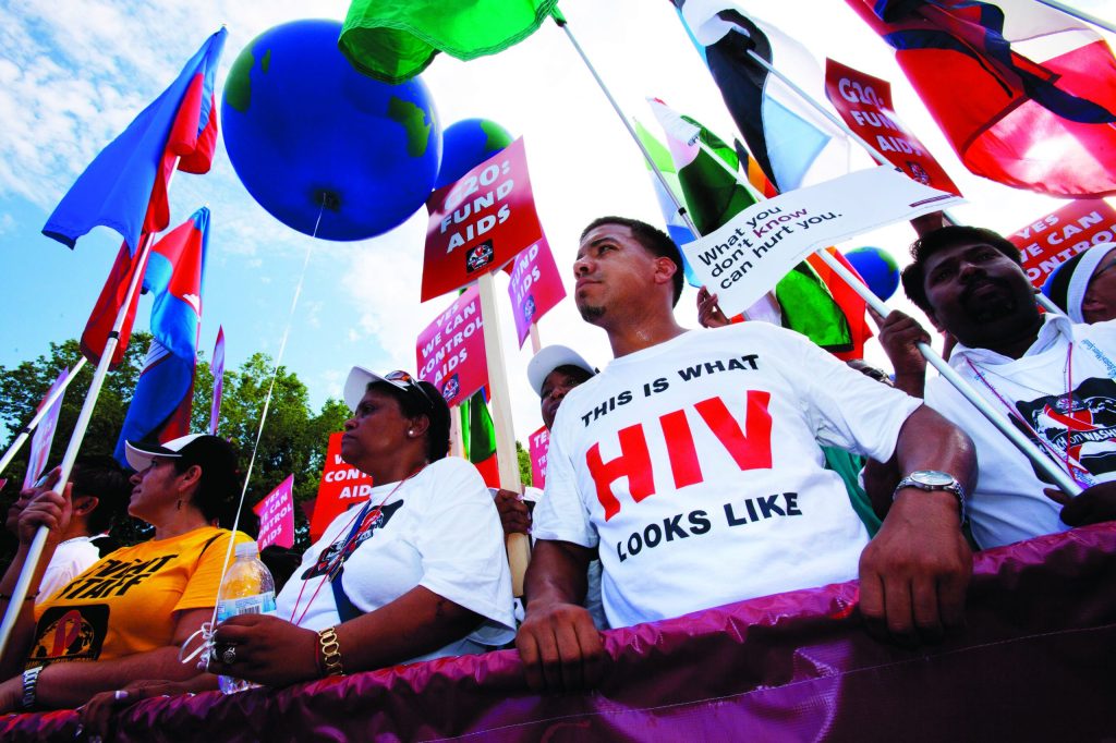 Group marches in DC ahead of AIDS conference