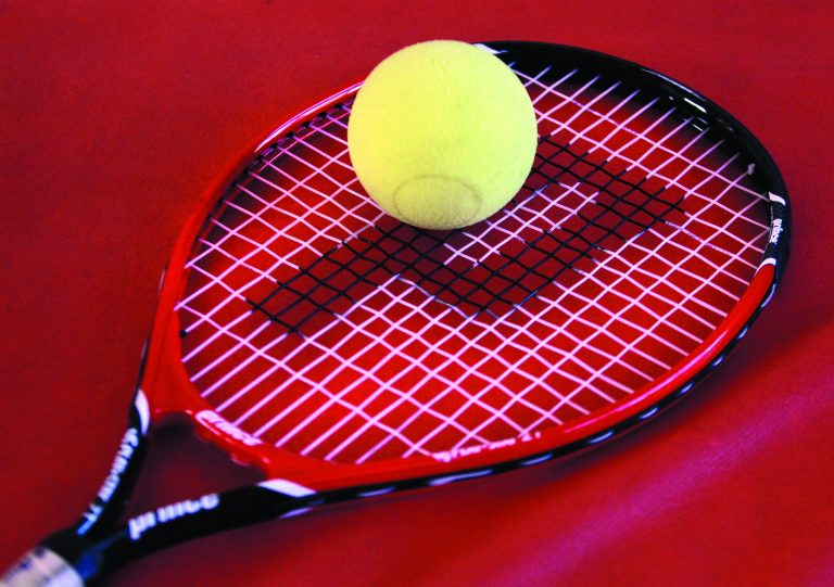 Blind tennis players keep their ears on the ball