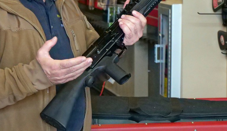 The ATF has signaled to Congress that regulating bump stocks would require a change to U.S. law. (AP Photo/Rick Bowmer)