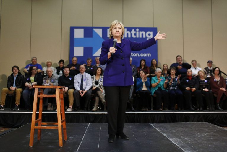 Democratic presidential candidate Hillary Clinton speaks during a campaign event in Burlington, Iowa, Wednesday, Jan. 20, 2016. (AP Photo/Patrick Semansky)