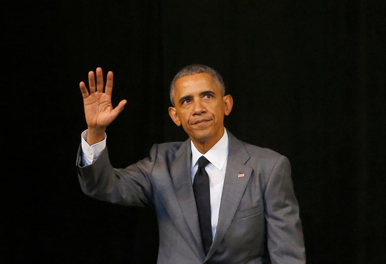 President Obama offered 51 seconds' of boilerplate commiseration and solidarity and then spent the afternoon watching a baseball game. (AP Photo/Desmond Boylan)