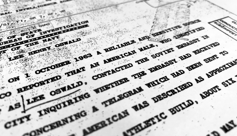 Part of a file from the CIA, dated Oct. 10, 1963, details 