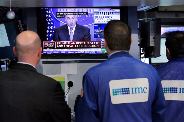 Under scrutiny is Trump's proposal for a tax rate of 15 percent for businesses that file taxes through the individual side of the tax code. (AP Photo/Richard Drew)