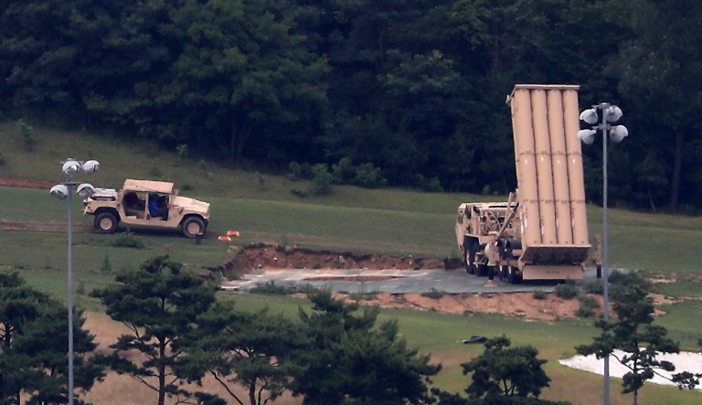 The THAAD interceptors will be fired from Alaska. (Kim Jun-beom/Yonhap via AP)