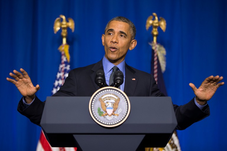 A conservative group said that protecting the environmental agenda of President Obama was the primary motivator for a group of Democratic attorneys general to join together and investigate oil companies and nonprofits. (AP Photo/Evan Vucci)