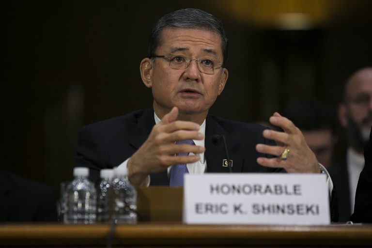 Veterans Affairs Secretary Eric Shinseki testifies before the Senate Veterans Affairs Committee on Capitol Hill,  Thursday, May 15, 2014. (AP)