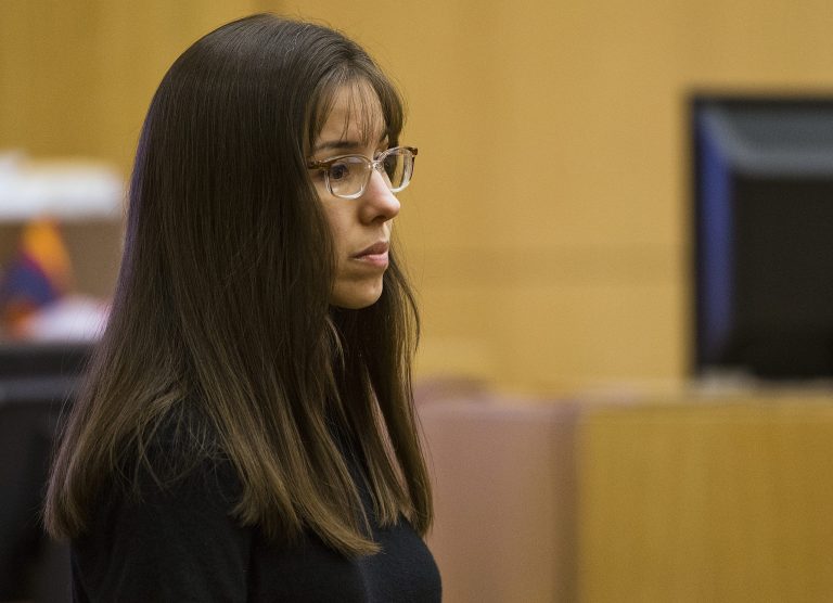 Jodi Arias testifies in Maricopa County Superior Court in downtown Phoenix Monday March 4, 2013. Arias is on trial for the murder of Travis Alexander in 2008. 