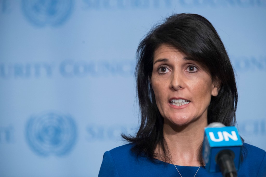 Nikki Haley: US ‘absolutely’ supportive of a two-state solution