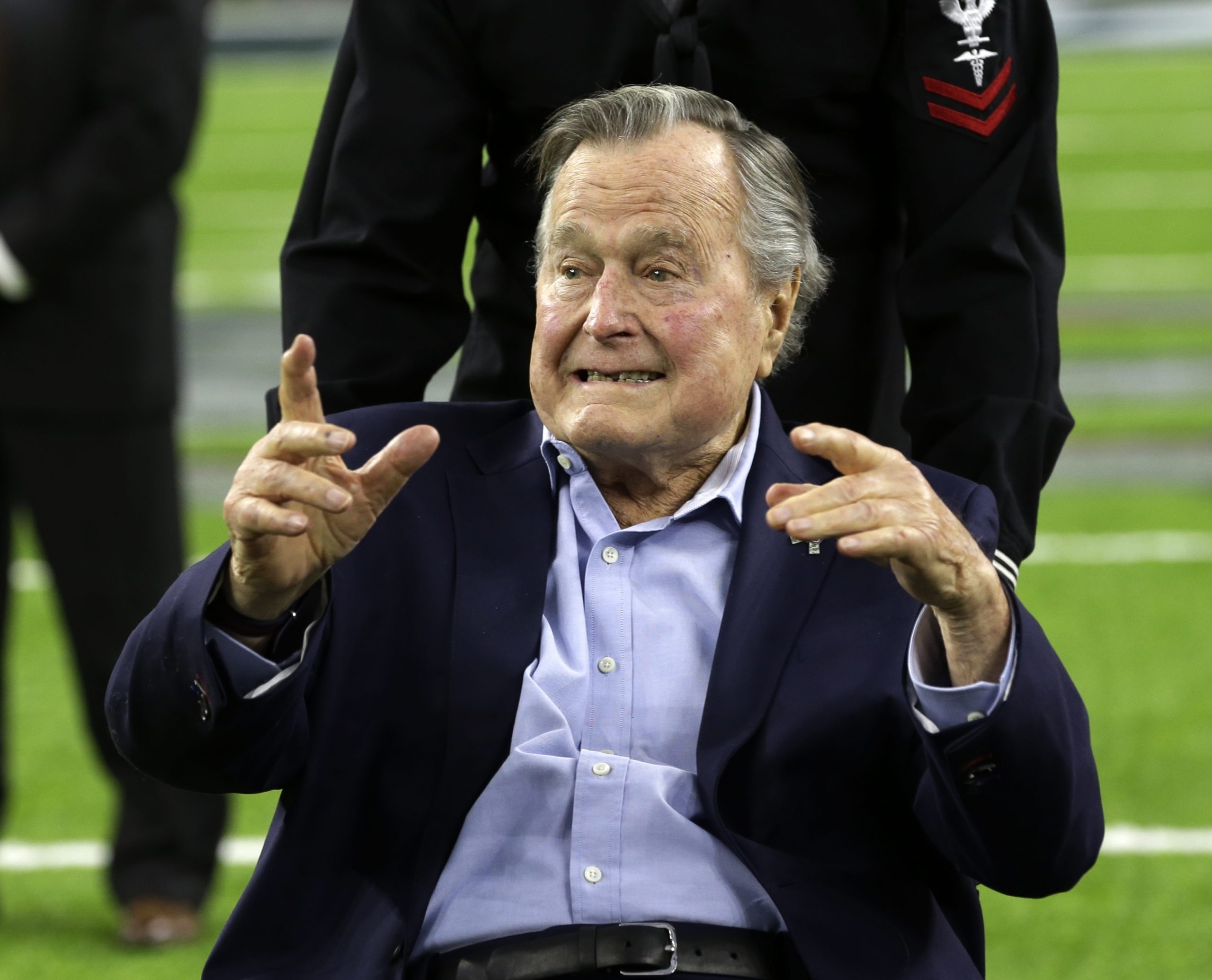 President George H.W. Bush hospitalized again
