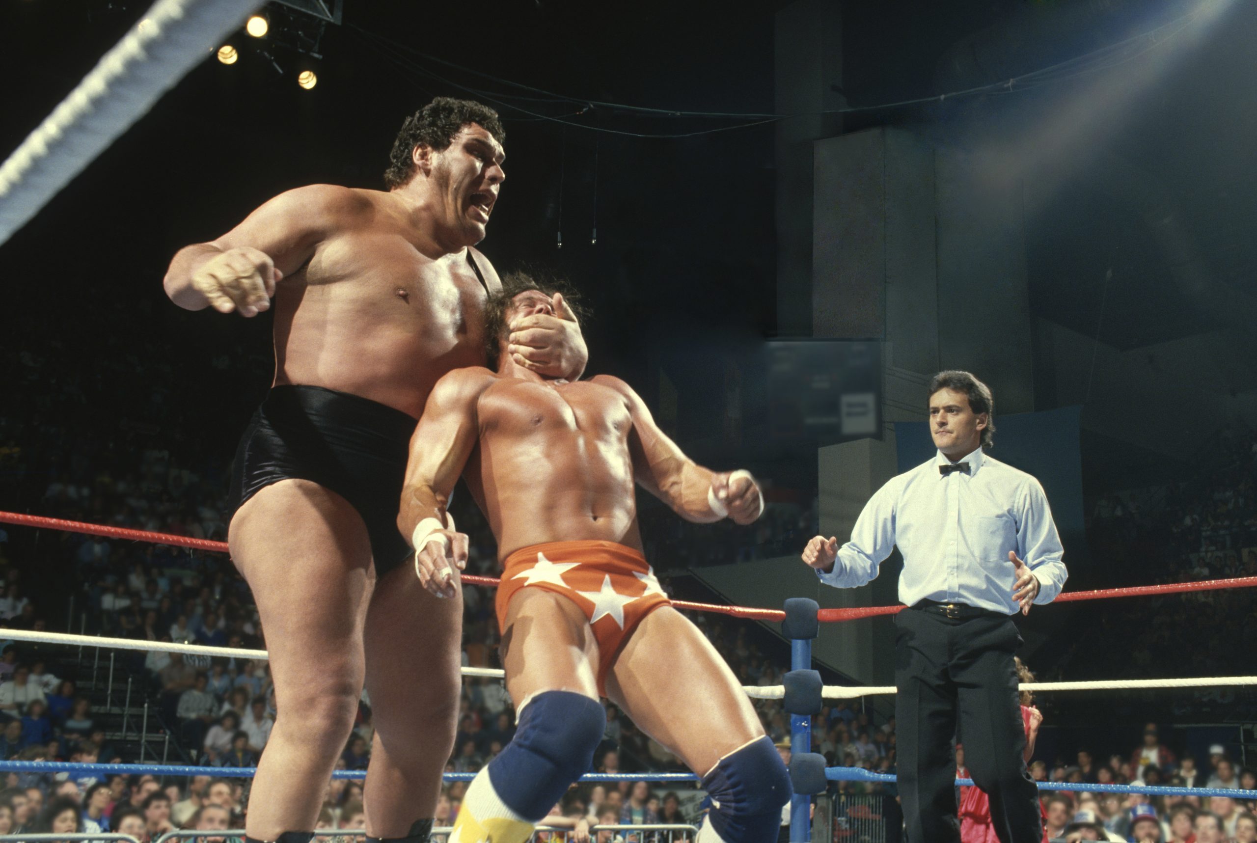 Andre the Giant and the Macho Man Randy Savage