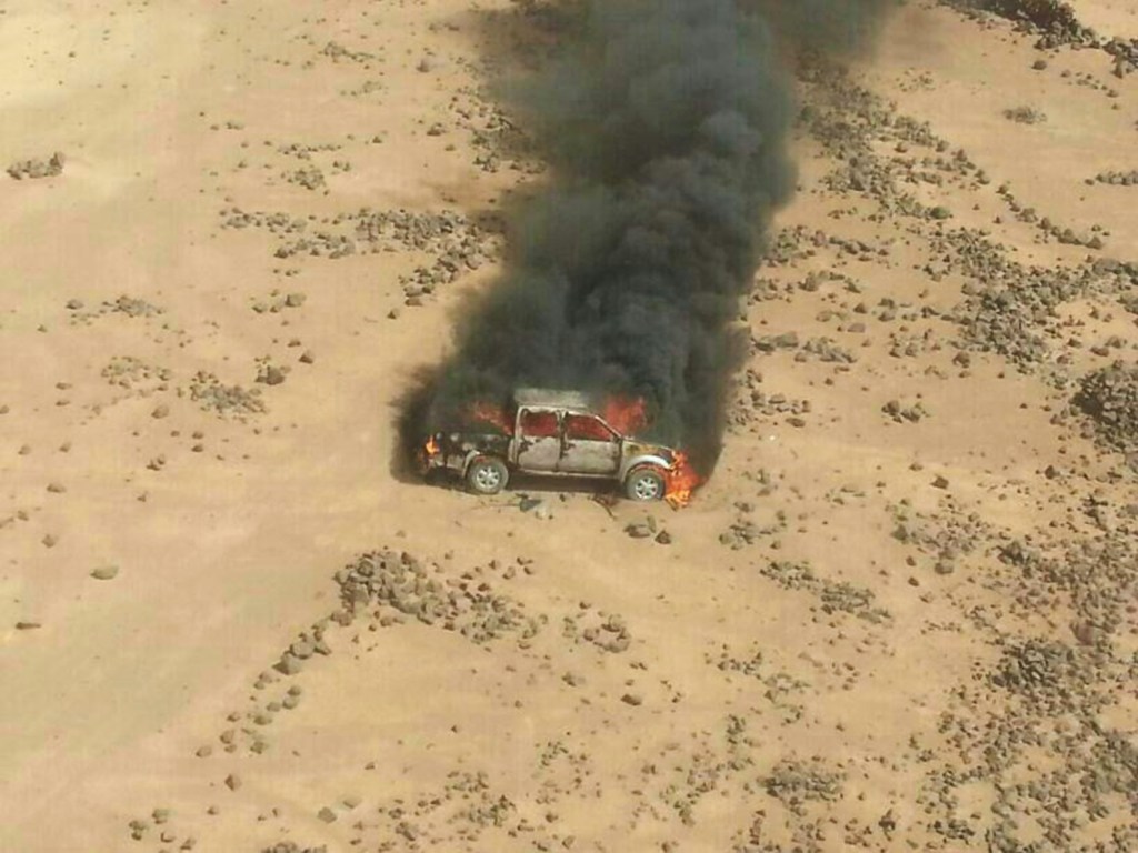 Jordanian jets strike vehicles on Syrian border