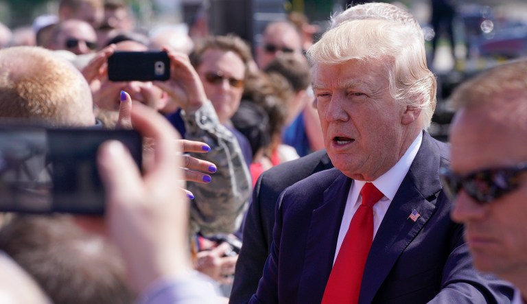 Trump was among the first of his team to seek outside counsel, tapping Marc Kasowitz to handle requests related to the Russia probe shortly after Deputy Attorney General Rod Rosenstein named Mueller as special counsel. (AP Photo/Morry Gash)