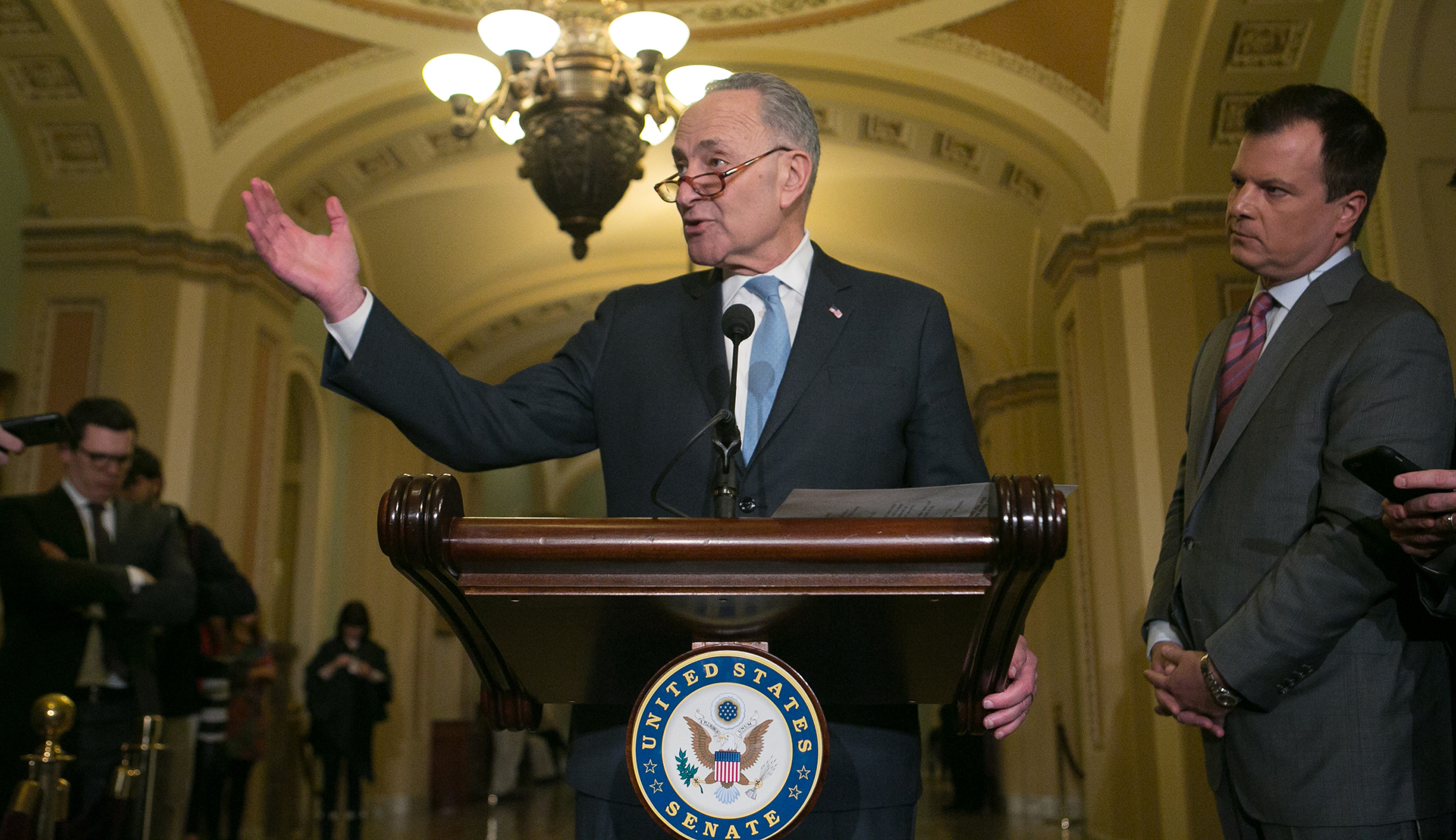Chuck Schumer touts ‘broad and strong’ opposition to short-term spending package