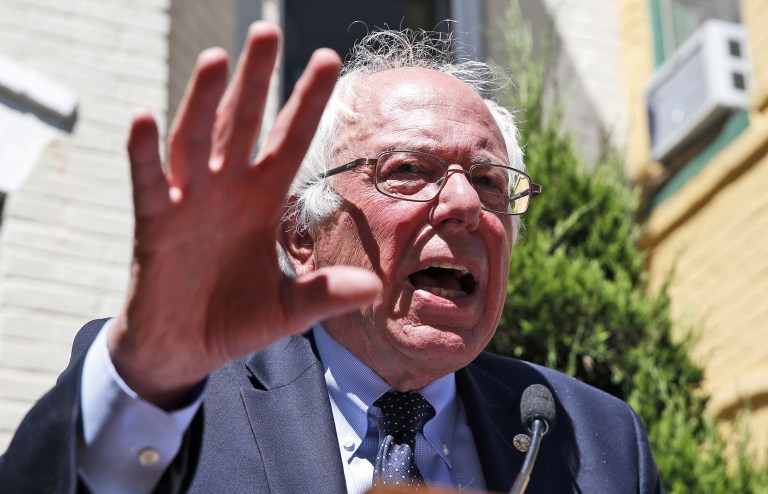 Democratic presidential candidate, Sen. Bernie Sanders often says he wants a Democratic Party that supports the working class, the poor and those without health insurance. (AP Photo/Alex Brandon)