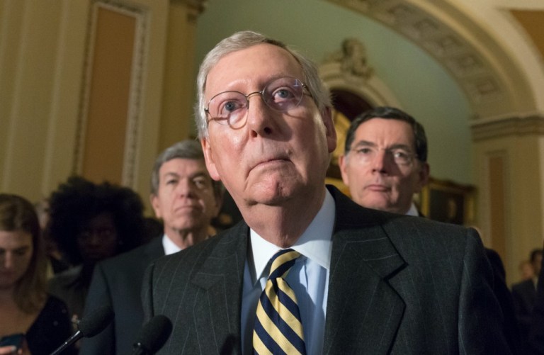 In the letter, the attorneys general tell Majority Leader Mitch McConnell of Kentucky and Judiciary Committee Chairman Chuck Grassley of Iowa to resist rushing the process. (AP Photo)