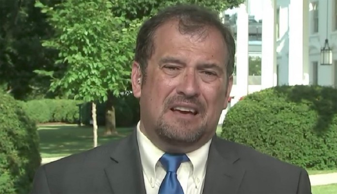 Brian Karem elicited laughter when he joked the three journalists, who have clashed with White House press staff, could be "dangerous." (Twitter)