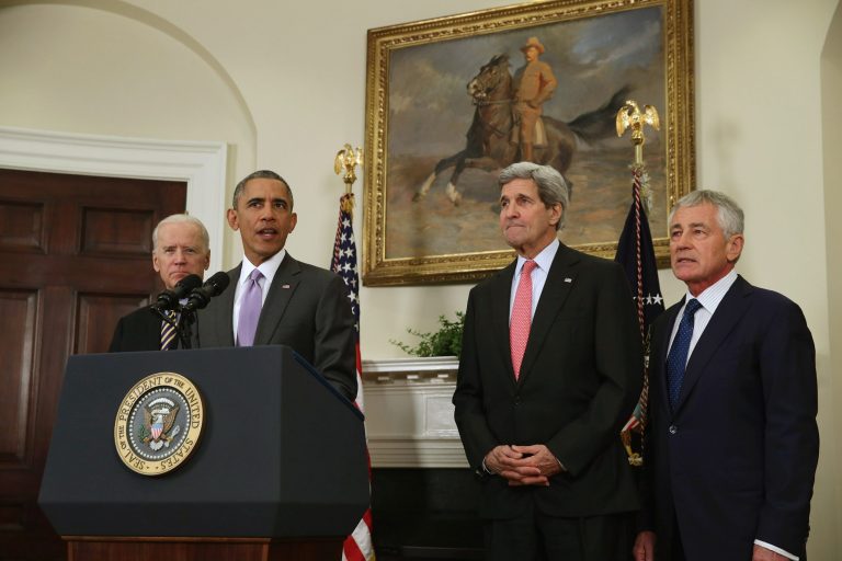 Obama's plan limits U.S. military force against only ISIS-brand groups. That excludes Assad. (Getty)