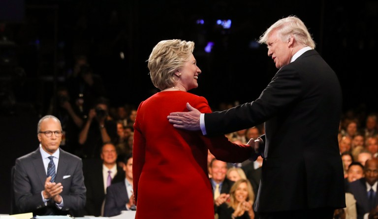 Clinton went on to say that it was tough to get her policy message out when Trump offered 