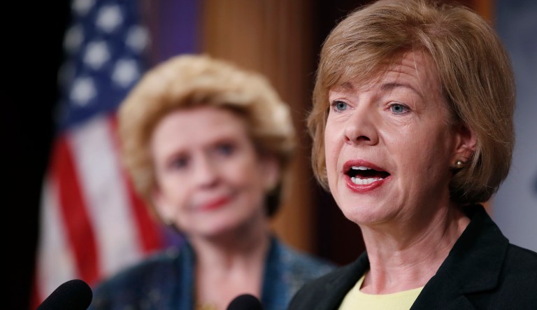 Sens. Tammy Baldwin and Debbie Stabenow are among the Democratic senators that voted to confirm 99 percent of Obama's judicial nominees. (AP Photo/Alex Brandon, File)