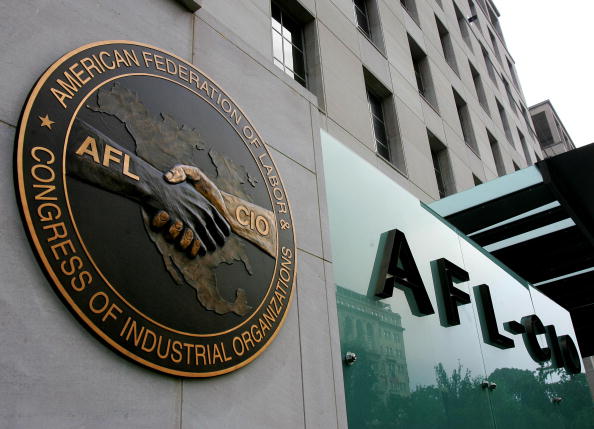 The AFL-CIO headquarters is shown in Washington, DC, 01 August 2005. (PAUL J. RICHARDS/AFP/Getty Images)