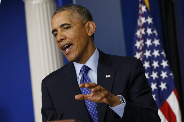 President Obama speaks in the Brady Briefing room of the White House on June 19, 2014 in Washington. (Photo by Chip Somodevilla/Getty Images)