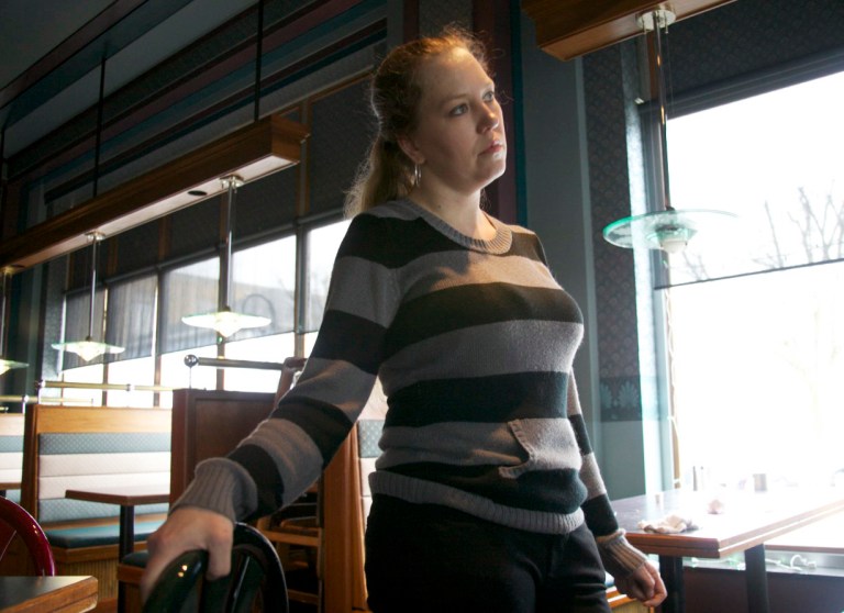 Melissa Hays, a waitress at Froelich's Classic Corner in Steubenville, Ohio, thinks most Washington politicians are 