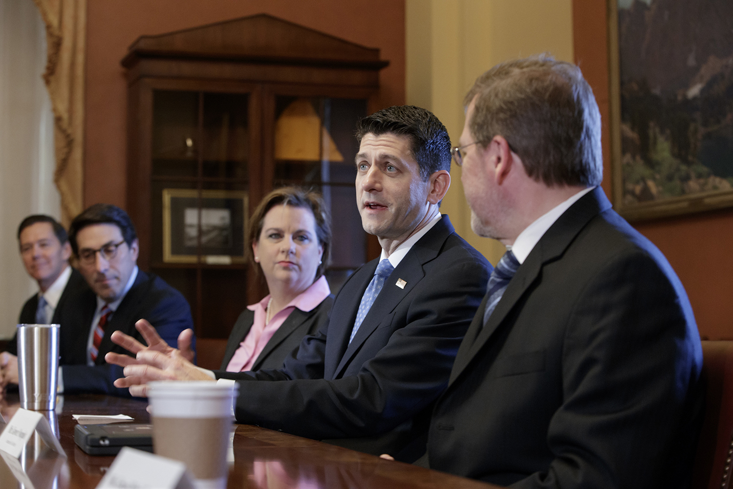 Ryan meets with conservative leaders to bounce back after Obamacare defeat