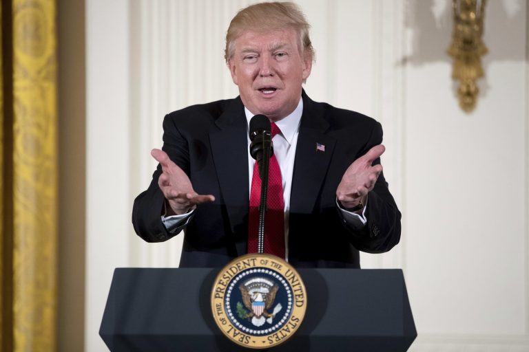 President Trump's draft budget would cut the renewable office from $762 million for fiscal 2017 to $160 million. (AP Photo/Andrew Harnik)