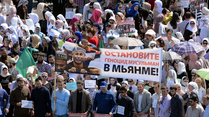 "We are alarmed by the allegations of human rights abuses, including extrajudicial killings, burning of villages, massacres, and rape, by security forces and by civilians acting with these forces' consent." (AP Photo/Musa Sadulayev)