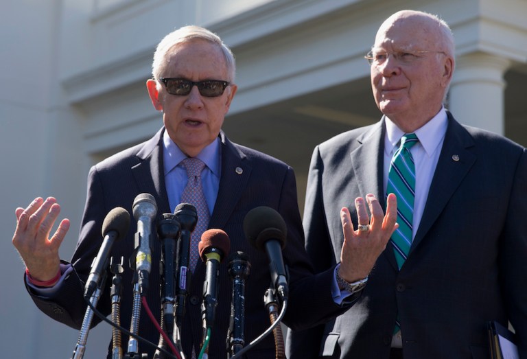 Reid said he guessed Republicans are waiting to see whom Donald Trump wants to nominate to the Supreme Court. (AP Photo/Carolyn Kaster)