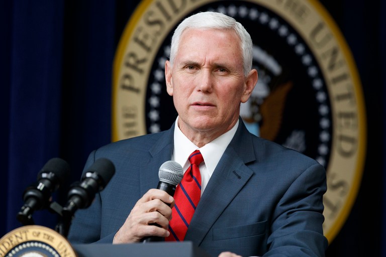 Vice President Mike Pence and his family will embark on a 10-day tour of Asia, Australia and Hawaii next week. (AP Photo/Evan Vucci)