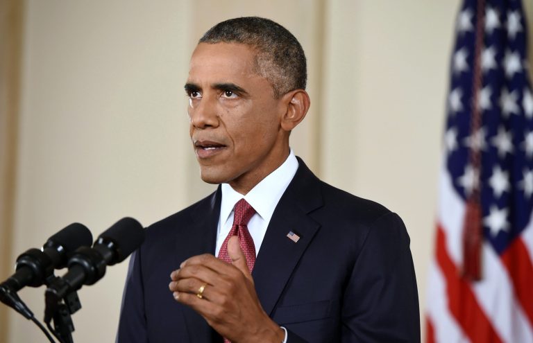 It is now President Obama's stated intention to pursue the Islamic State's forces wherever they are, rather than his previous policy of using moderate force only in Iraq and only to protect American facilities and personnel.ÃÂ (AP Photo/Saul Loeb, Pool)