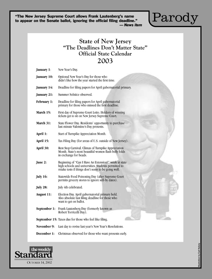 New Jersey: “The Deadlines Don’t Matter State”