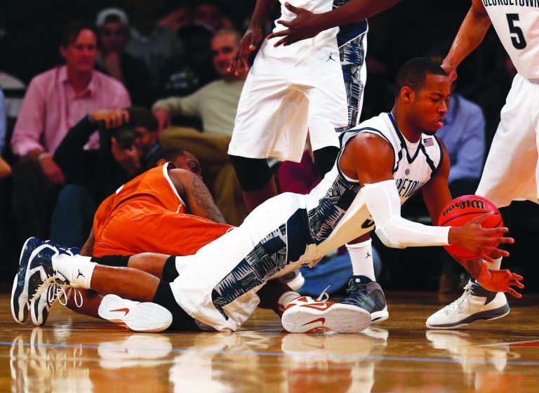 Elsa/Getty Images
Jabril Trawick and the Georgetown defense held the Texas offense to 29.2 percent shooting during the Hoyas' win Tuesday night.
