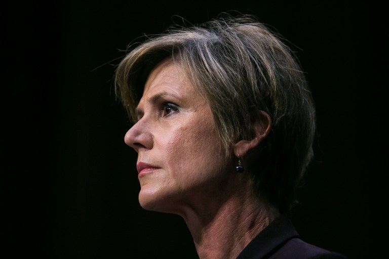 Former acting Attorney General Sally Yates testifies on Capitol Hill, Monday, May 8th. (Graeme Jennings/Examiner)