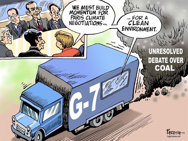 Editorial cartoon: Coal debate goes up in smoke