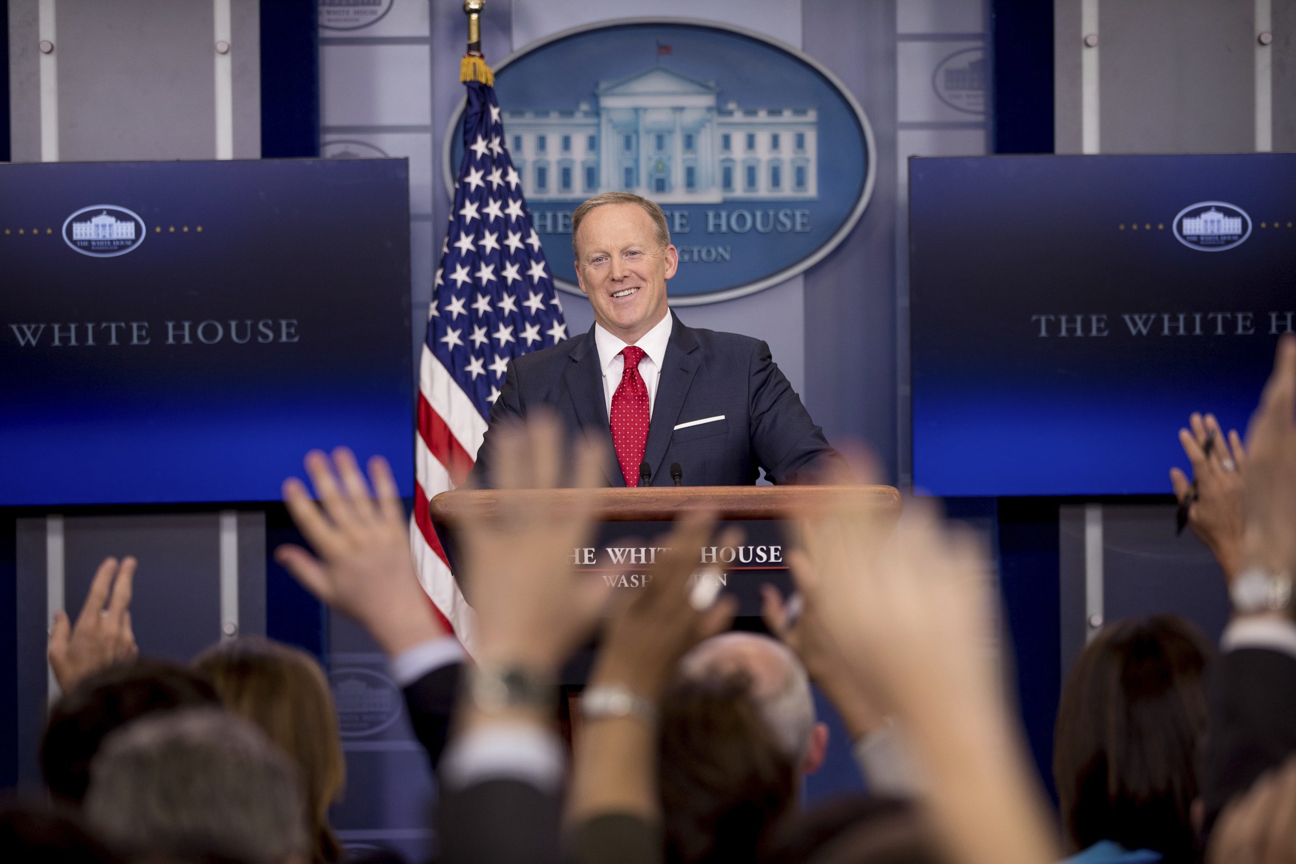 Sean Spicer staying put, media told, ‘get over’ it