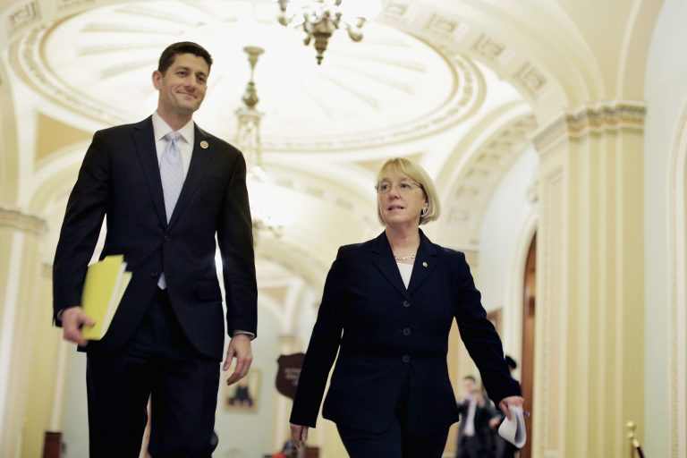 The $1.012 trillion bill adheres to the budget deal agreed upon in December by Rep. Paul Ryan, R-Wis., and Sen. Patty Murray, D-Wash. and will likely pass both the House and Senate with ease this week.  (Photo by T.J. Kirkpatrick/Getty Images)